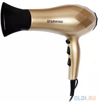 Фен STARWIND SHP8110, 2000Вт, шампань