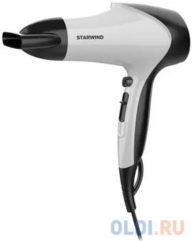 Фен StarWind SHT7102 1800Вт белый чёрный