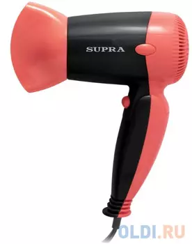 Фен Supra PHS-1404S 1400Вт красный чёрный