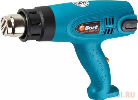 Фен технический Bort BHG-2000N-LK Потребляемая мощность 2 000 Вт; Температура 60 - 600 °С; Расход воздуха 300-500 л/мин; Защита от перегрева Да;
