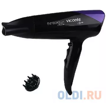 Фен Viconte VC 3725 (фиолет) 2400Вт чёрный фиолетовый