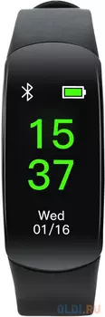 Умные часы Smart band, colorful 0.96inch TFT, IP68 waterproof, heart rate monitor, 90mAh, multisport mode, compatibility with iOS and android, Black, host: 46*20*13.5mm, strap: 240*15mm, 24g