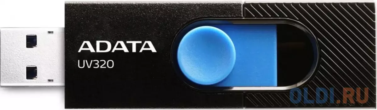 Флеш Диск A-DATA 128GB  UV320, USB 3.2, черный/голубой