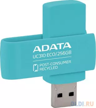 Флеш Диск A-DATA 256GB  UC310E, USB 3.2, зеленый