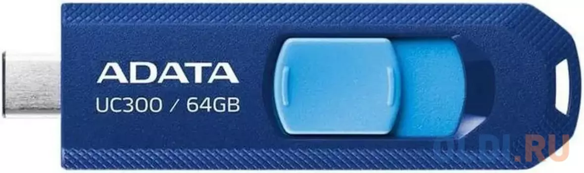 Флеш Диск A-DATA 64GB  UC300, USB 3.2/TypeC, синий/голубой