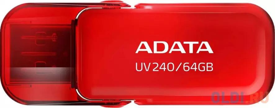 Флеш Диск A-DATA 64GB  UV240, USB 2.0, Красный