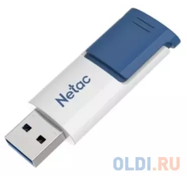 Флеш Диск Netac U182 Blue 16Gb , USB3.0, сдвижной корпус, пластиковая бело-синяя