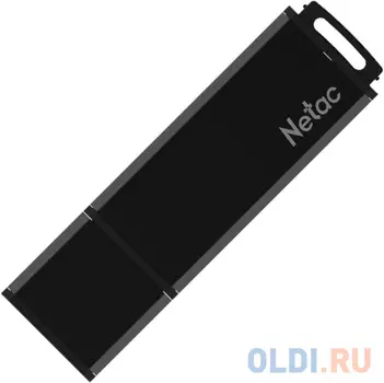 Флеш Диск Netac U351 256Gb , USB3.0, с колпачком, металлическая чёрная