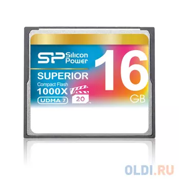 Флеш карта CF 16GB Silicon Power, 1000X