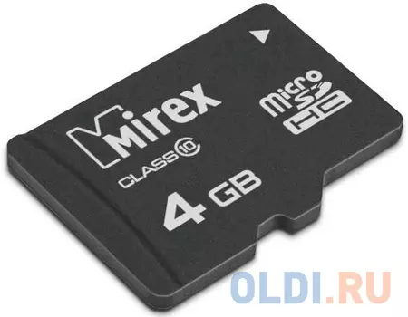 Флеш карта microSD 4GB Mirex microSDHC Class 10