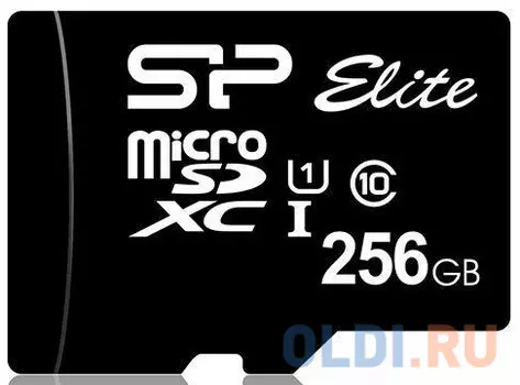 Флеш карта microSDXC 256Gb Class10 Silicon Power SP256GBSTXBU1V10 Elite w/o adapter
