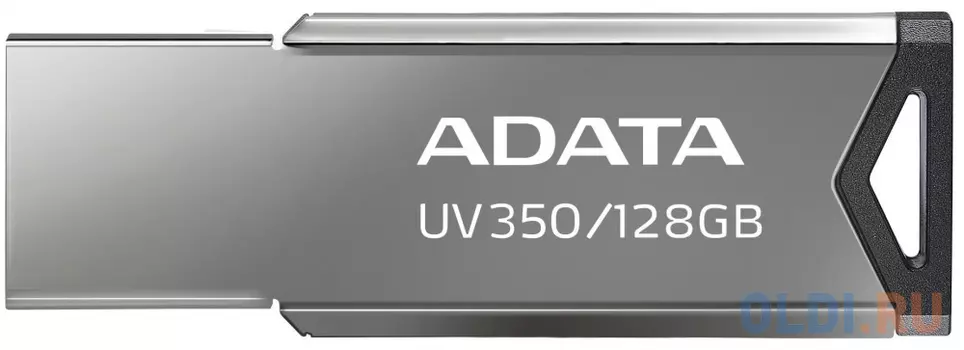 Флешка 128Gb A-Data UV350 USB 3.1 серый черный AUV350-128G-RBK