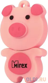 Флеш накопитель 8GB Mirex Pig, USB 2.0, Розовый