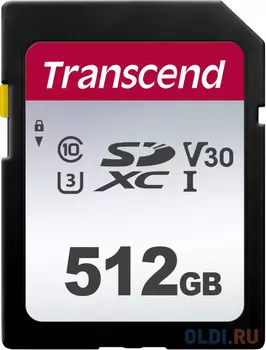 Карта памяти SDHC 512Gb Transcend TS512GSDC300S