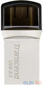 Флешка 128Gb Transcend JetFlash 890 USB 3.1 серебристый