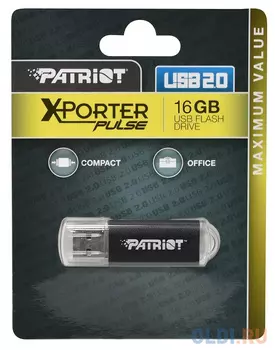 Флешка 16Gb Patriot PSF16GXPPBUSB USB 2.0 черный