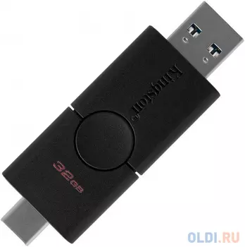 Флешка 32Gb Kingston DTDE/32GB USB Type-C USB 3.1 черный