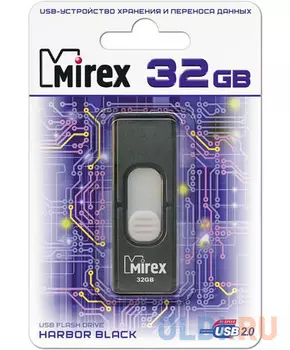 Флешка 32Gb Mirex Harbor USB 2.0 черный 13600-FMUBHB32