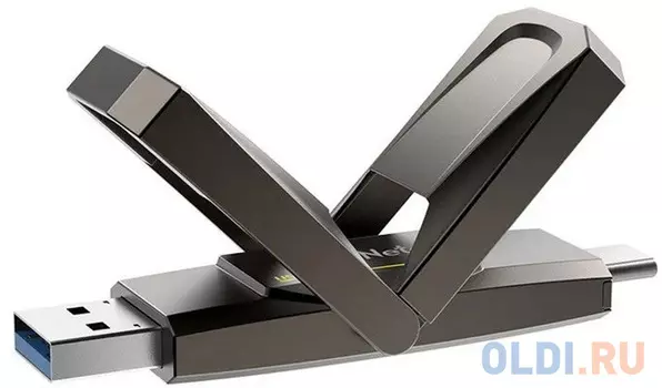 Флешка 512Gb Netac US5 USB 3.2 черный