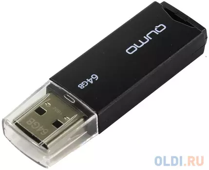 Флешка USB 64Gb QUMO Tropic USB2.0 черный QM64GUD-TRP-Black