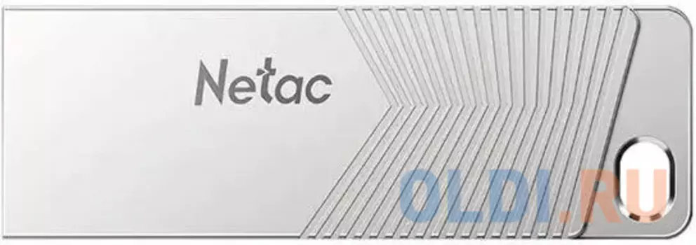 Флешка USB NETAC UM1 32ГБ, USB3.2, серебристый [nt03um1n-032g-32pn]