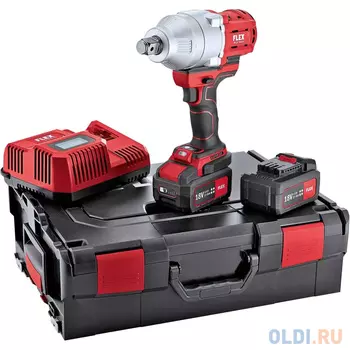 FLEX Трехскоростной аккумуляторный ударный гайковерт IW 3/4 18.0-EC/5.0 Set 492647