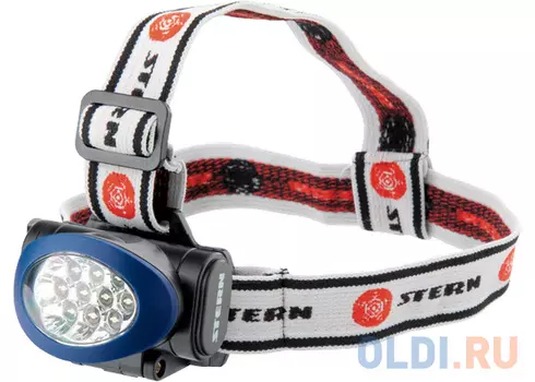Фонарь налобный, 3 режима, 10 LED, 3хААА// Stern