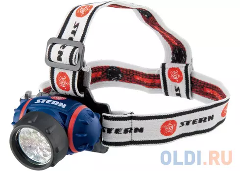 Фонарь налобный, 4 режима, 14 LED, 3хААА// Stern
