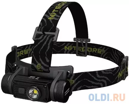 Фонарь налобный Nitecore HC60W черный лам.:светодиод. 18650x1 (16295)