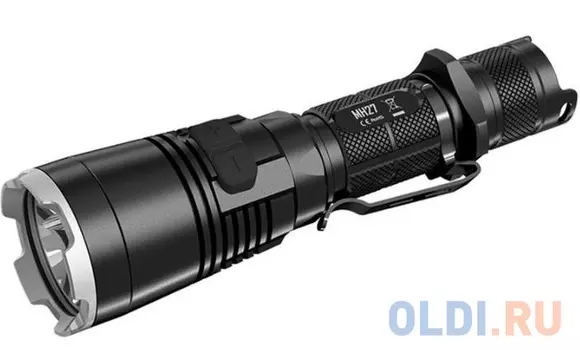 Фонарь ручной Nitecore MH27UV черный лам.:светодиод. 18650x1 (14878)