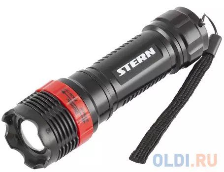 Фонарь ручной Stern - чёрный красный