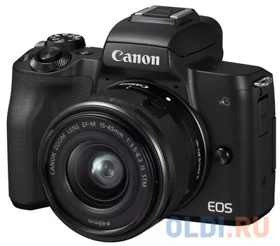 Фотоаппарат Canon EOS M50 черный 24.1Mpix 3" 4K WiFi 15-45 IS STM LP-E12 (с объективом)