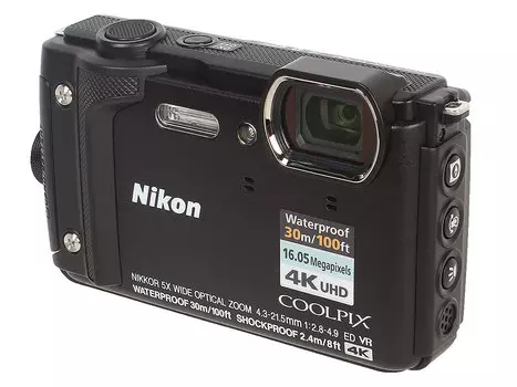 Фотоаппарат Nikon Coolpix W300 (VQA070E1) Black 16 Mp, 1/2.3" / max 4608 x 3456 / 5x zoom / экран 3.0" / 0,231 г