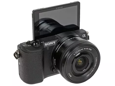 Фотоаппарат Sony ILCE-5100LB (ILCE5100LB.CEC) Black 24.3 Mp, 23.5 x 15.6 мм / max 6000 x 4000 / 8x zoom / экран 3.0" / 344 г