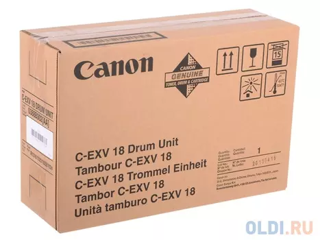 Фотобарабан Canon C-EXV18 для Ir1018/1020. Чёрный. 27000 страниц.