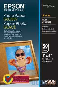 Фотобумага Epson 10x15см 200г/м2 глянцевая 50л C13S042547