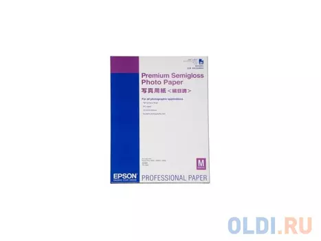 Фотобумага Epson Premium Glossy Photo Paper А2 255г/м2 глянцевая 25л C13S042091