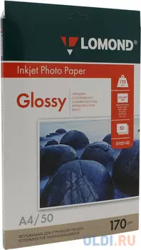 Фотобумага Lomond А4 170г/м2 глянцевая 50л 102142