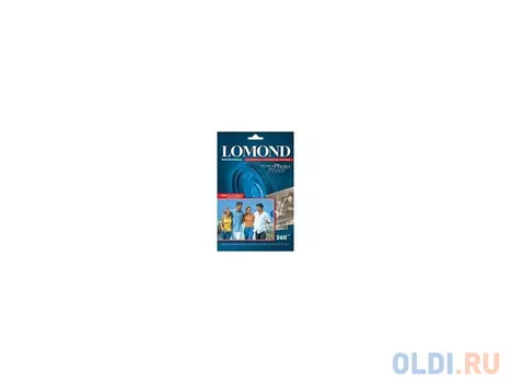 Фотобумага Lomond А5 210х148мм 260г/кв.м высокоглянцевая для струйной печати 20л 1103104