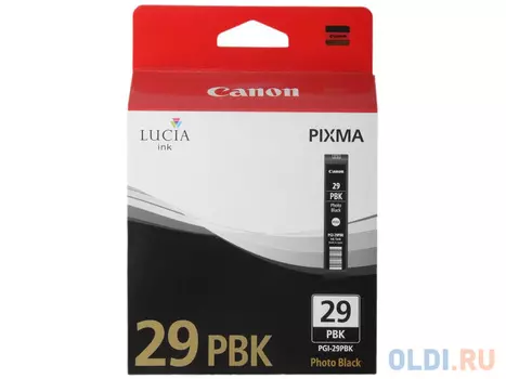 Картридж Canon PGI-29PBK 111стр Черный