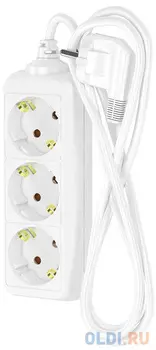 ФОТОН Удлинитель сетевой 16-23Е, 2м, 3 розетки, 16А, с заземл, Белый 21116