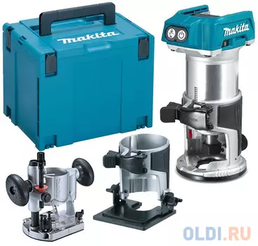 Фрезер MAKITA DRT50ZJX2 б\\щ, 18В, Li-Ion, 30000 об\\м, цанг6-8мм, кейс
