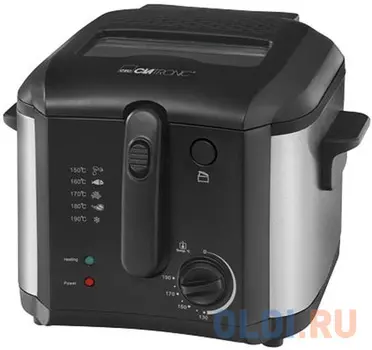 Фритюрница Clatronic FR 3649 серебристый чёрный