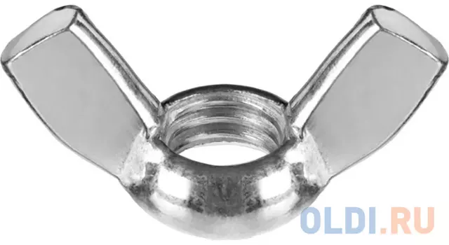 Гайка DIN 315 барашковая, M5, 5 кг, оцинкованная, ЗУБР