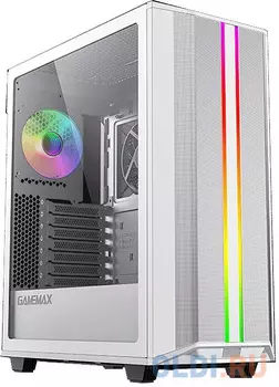 GameMax Корпус Precision COC White (T808) (ATX, Белый, 2*USB 3.0, Зак.стекло, 1*120мм+ COC, без БП)