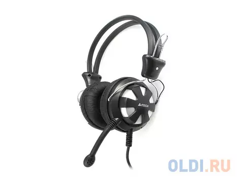 Гарнитура A4Tech HS-28 3.5 мм черно-серебристый