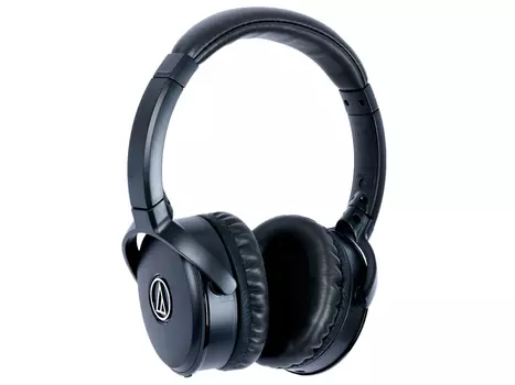 Гарнитура Audio-Technica ATH-ANC50IS Black Беспроводные / Накладные с микрофоном / 20 - 20 000 Гц / 97 дБ / Одностороннее / miniJack 3.5 мм