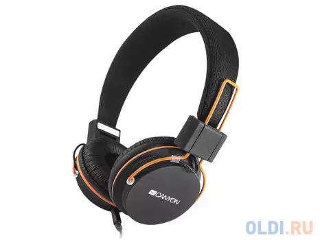 Гарнитура CANYON (встроенный микрофон,2 вида ушных чашечек) чёрный ((7CCNECHP2)