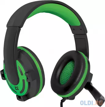Гарнитура Defender Warhead G-300 зеленый 2.5 м.
