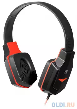 Гарнитура Defender Warhead G-320 черный+красный, кабель 1.8 м
